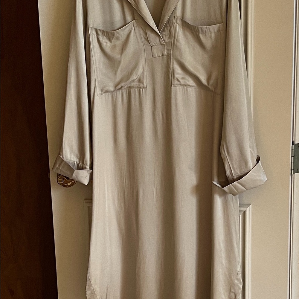 H&M Cream Midi Dress